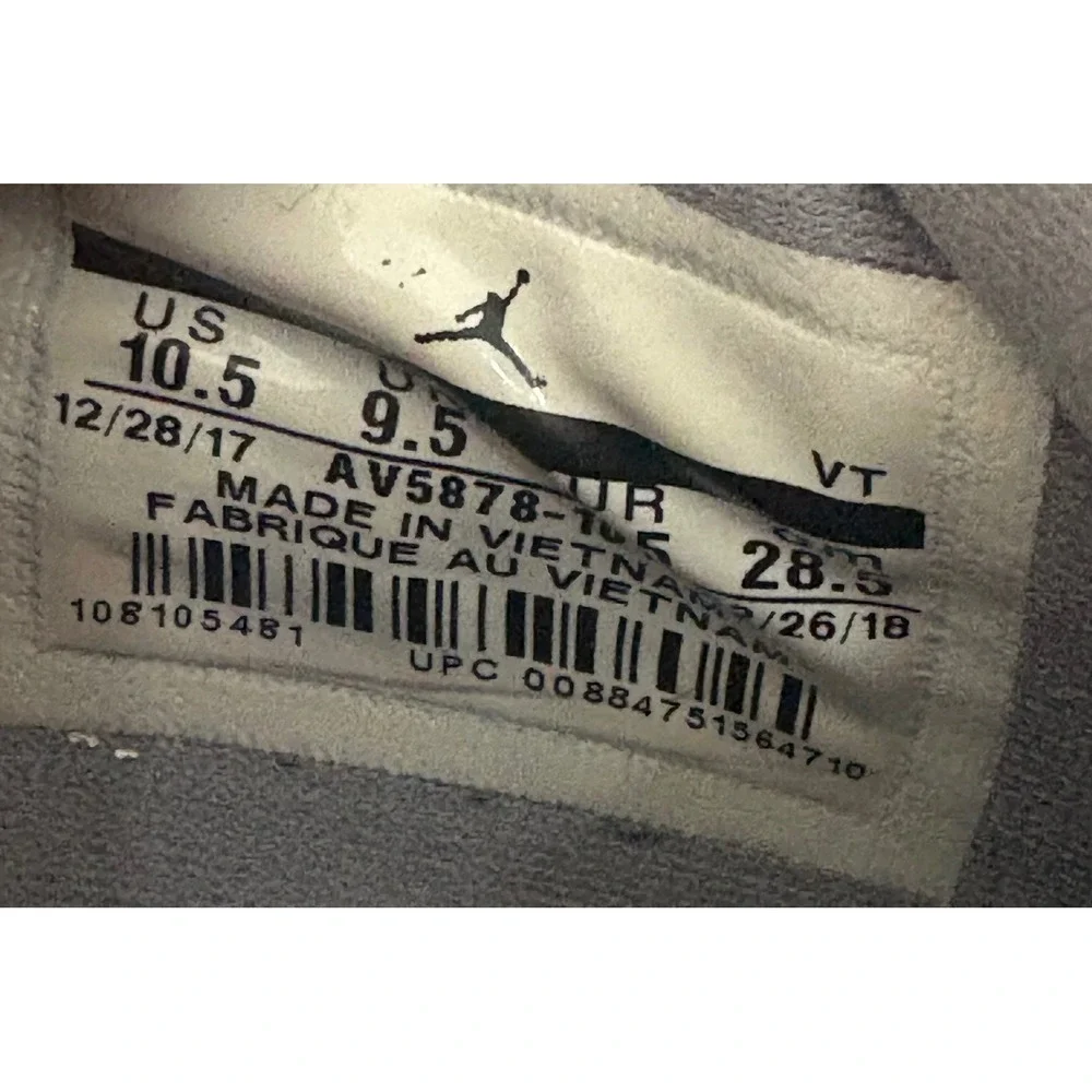 Jordan Zoom Tenacity 88 Katrina Men's Size 10.5 White Red Cement AV5878-101